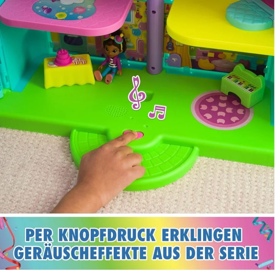 DREAMWORKS GABBY'S DOLLHOUSE - 14-teiliges Purrfect Party Puppenhaus , B-WARE
