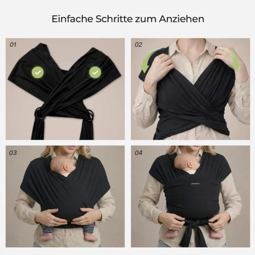 Momcozy Ring Sling Baby Tragetuch Neugeborene, B-WARE