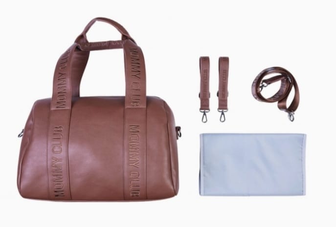 Childhome - Wickeltasche MOMMY CLUB LEATHER braun, B-WARE