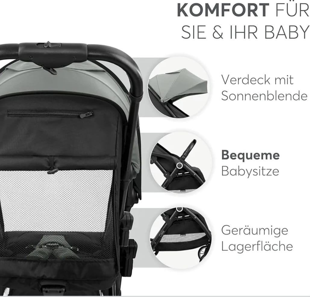 KikkaBoo Buggy Kinderwagen, Reisebuggy, B-WARE