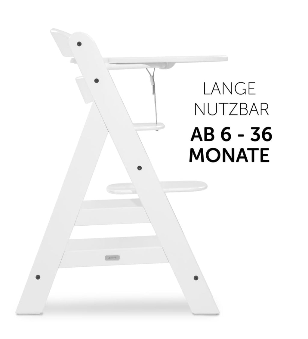 Hauck Essbrett und Tisch für Alpha Hochstuhl (Click Tray) - White / Weiss, B-WARE