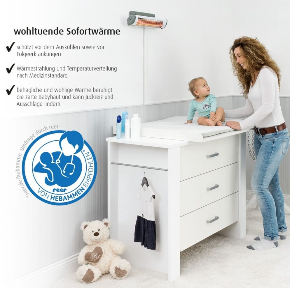 EasyHeat Wickeltisch-Wärmestrahler, B-WARE