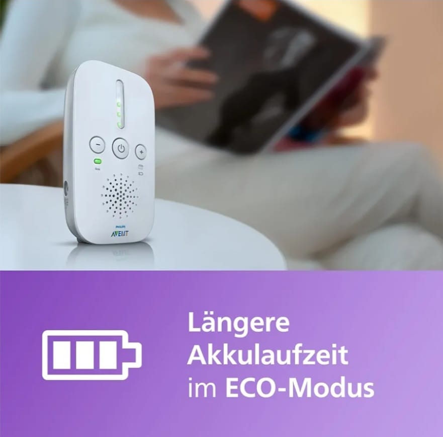 Philips AVENT DECT-Audio-Babyphone, Gegensprechfunktion, störungsfrei, 330 Meter Reichweite, B-WARE