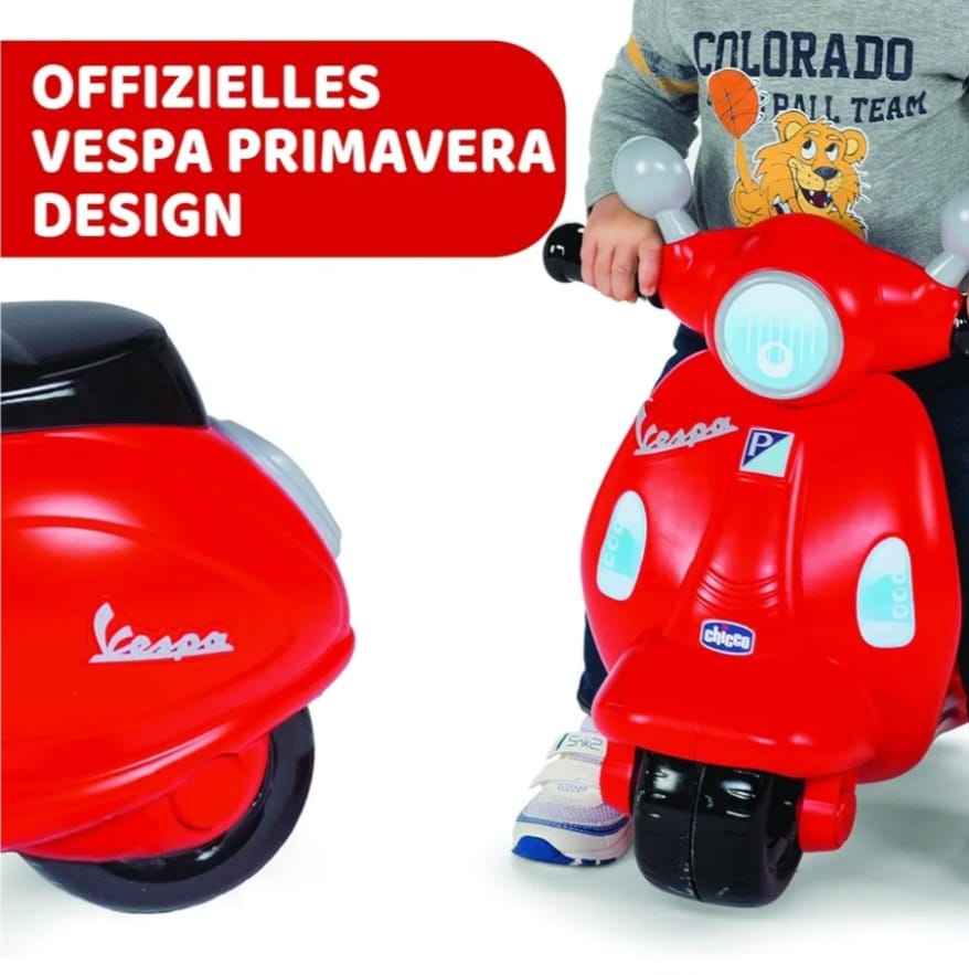 Chicco Motorrad Rutscher für Kinder,Vespa Primavera,B-WARE, Karton beschädigt