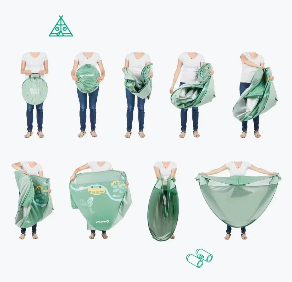 Badabulle Strandmuschel mit UV-Schutz, B-WARE