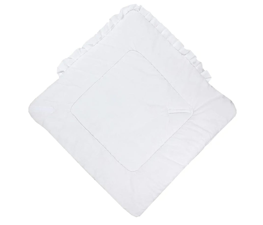 TupTam Unisex Baby-Wickeldecke mit Schleife, Weiß,B-WARE