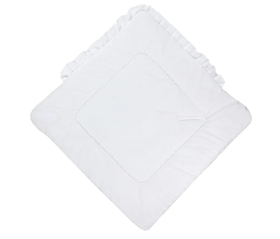 TupTam Unisex Baby-Wickeldecke mit Schleife, Weiß,B-WARE