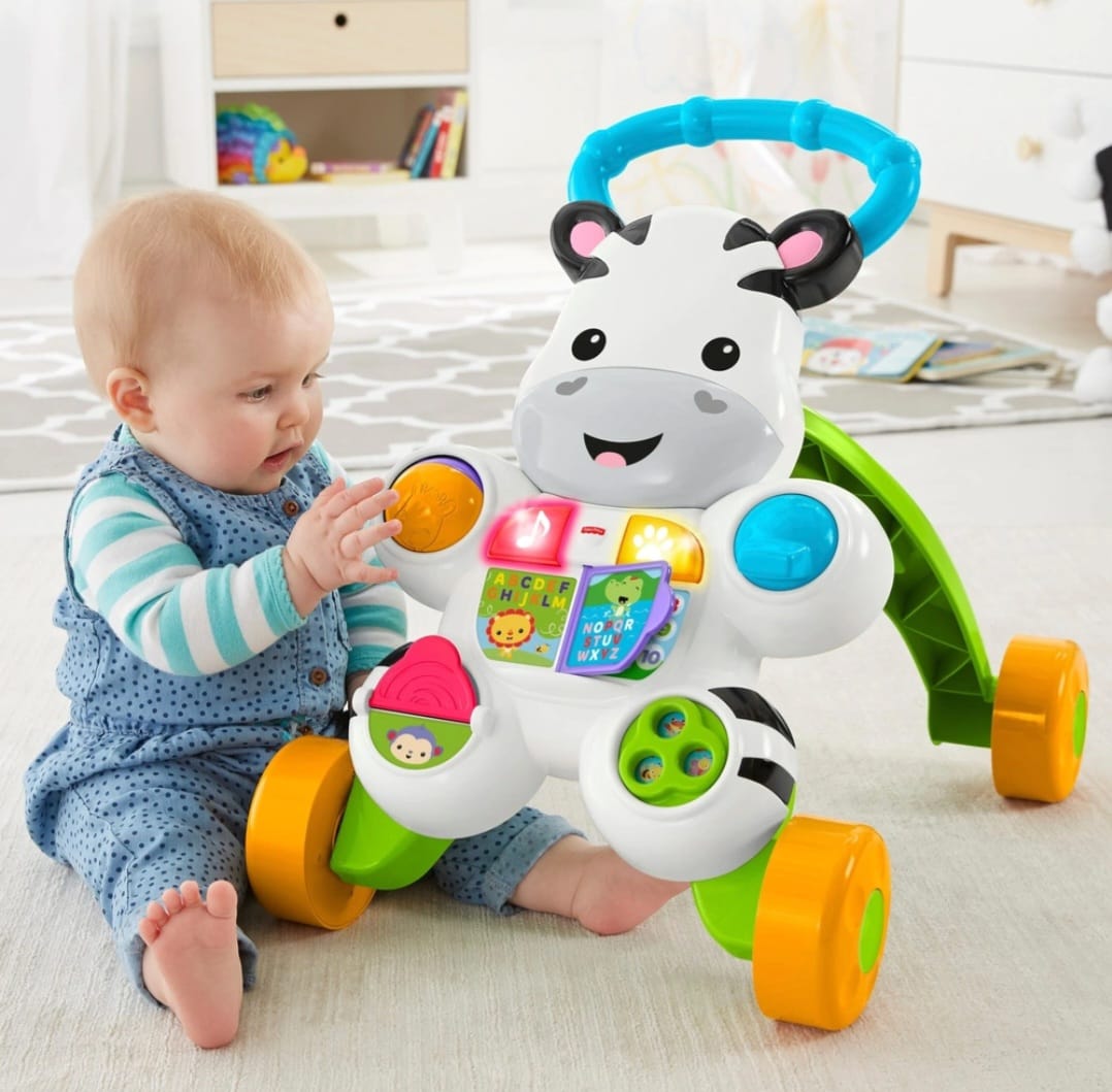 Fisher-Price Lern mit mir Zebra-Lauflernwagen als interaktive Lauflernhilfe,B-WARE