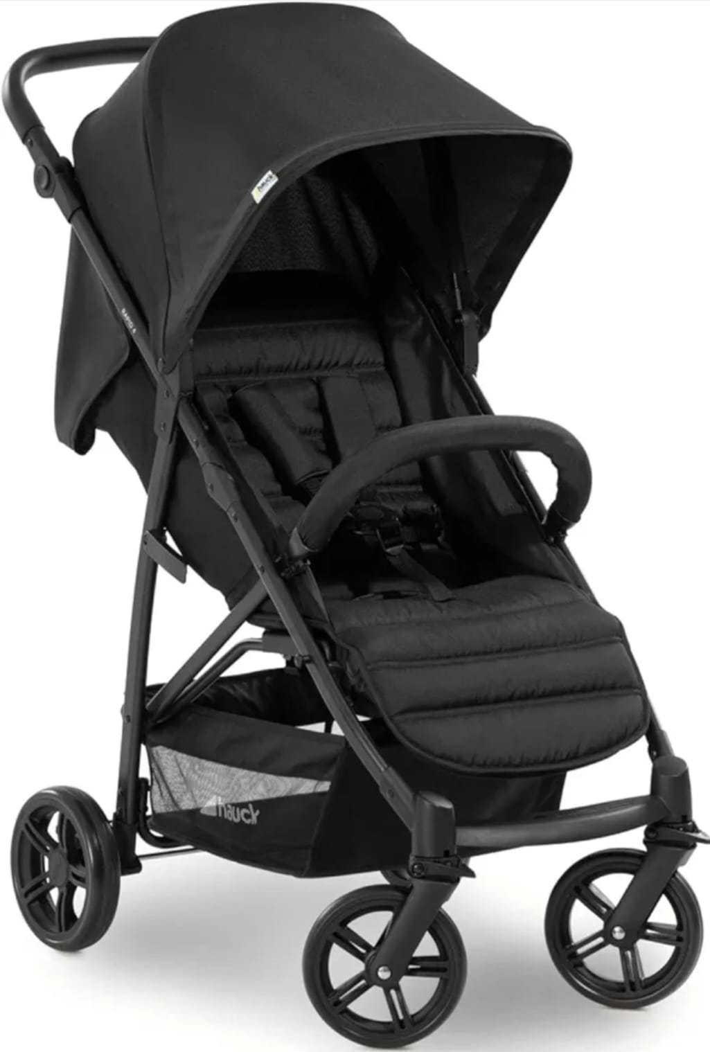 hauck Rapid 4, Schwarz - Kinderbuggy mit Liegefunktion für Babys ab Geburt bis 22 kg, B-WARE