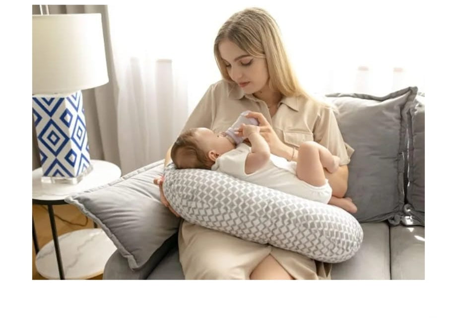 Mother hood Stillkissen ergonomisch, Öko-Tex Standard 100, Blatt beige Classic,B-WARE