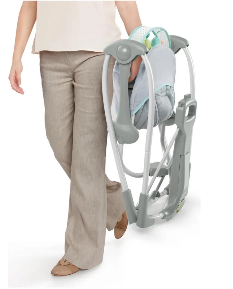 Ingenuity Swing ’n Go Portable Swing™ – Hugs & Hoots™ Babyschaukel,B-WARE