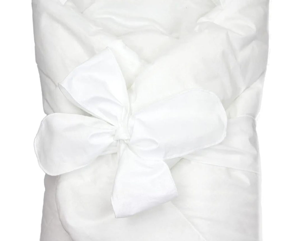 TupTam Unisex Baby-Wickeldecke mit Schleife, Weiß,B-WARE