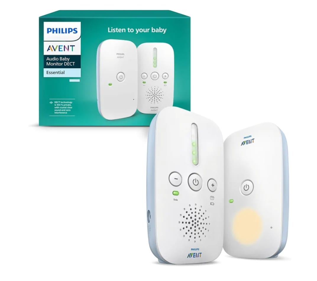 Philips AVENT DECT-Audio-Babyphone, Gegensprechfunktion, störungsfrei, 330 Meter Reichweite, B-WARE