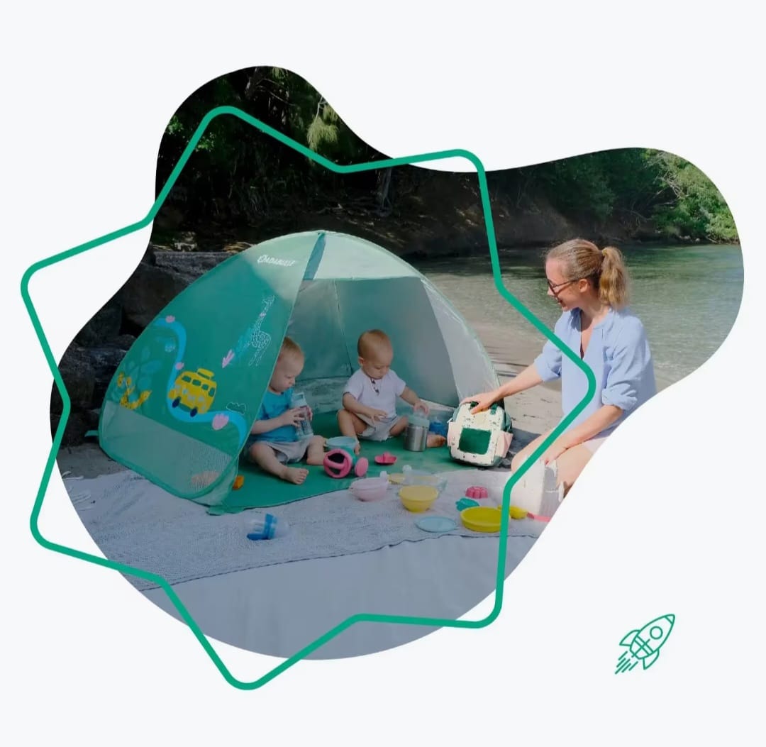 Badabulle Strandmuschel mit UV-Schutz, B-WARE