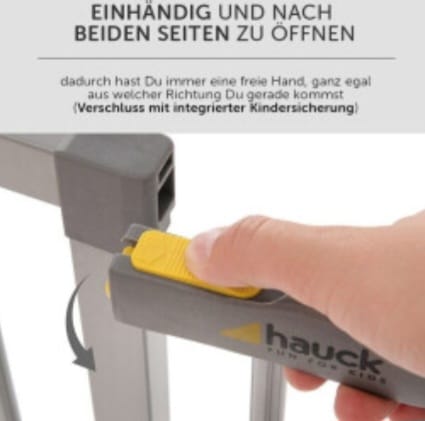 hauck Stop N Safe 2, Silber – Schutzgitter Treppe und Tür 84–89 cm,Türschutzgitter, B-WARE