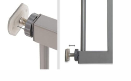 hauck Stop N Safe 2, Silber – Schutzgitter Treppe und Tür 84–89 cm,Türschutzgitter, B-WARE