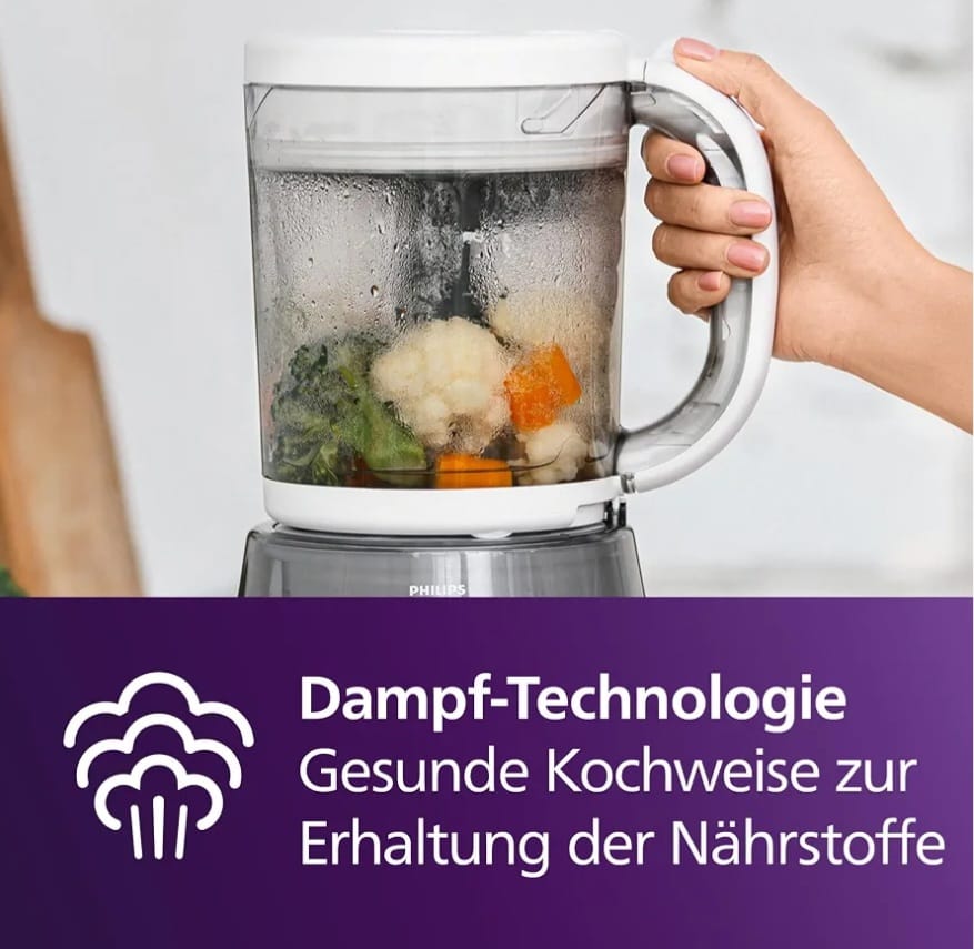 Philips AVENT 4-in-1 Dampfgarer mit Mixer Premium, B-WARE