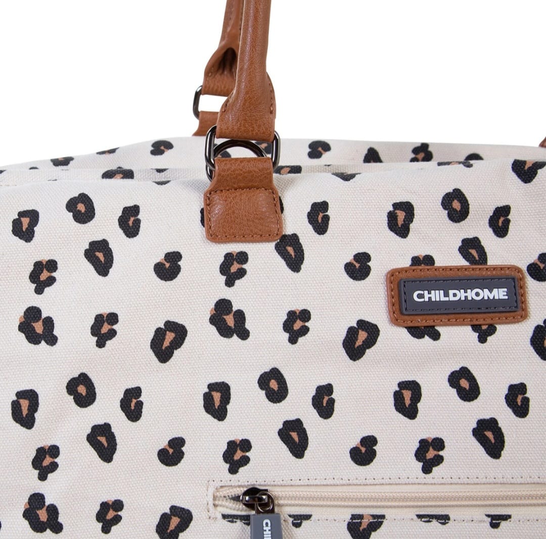 Childhome Mommy Bag mit Leopardenmuster – große Wickeltasche