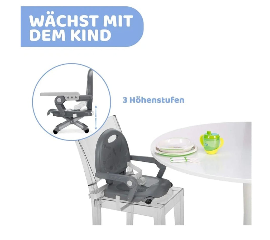 Chicco Pocket Snack Kindersitzerhöhung Esszimmerstuhl,Babyhochstuhl, B-WARE