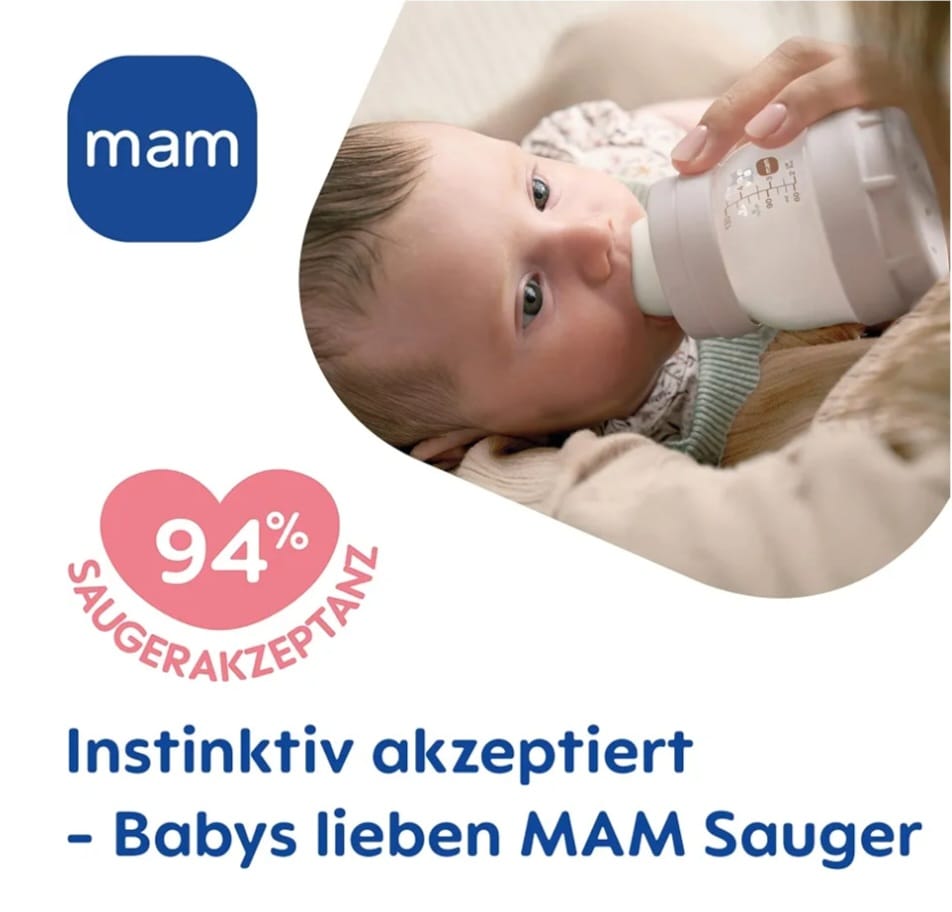 MAM Sauger Größe 3 im Doppelpack,Flaschensauger ab 6+Monate,B-WARE
