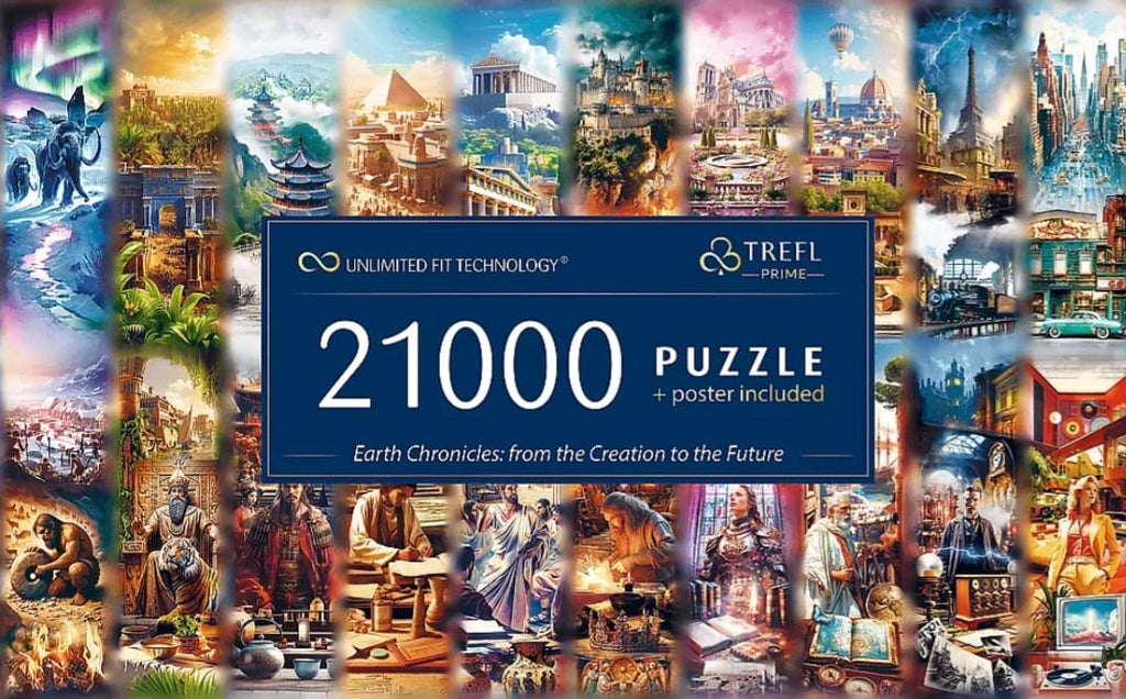 Puzzle Trefl Chroniken der Erde: Schöpfung - Zukunft 21000 Teile, B-WARE