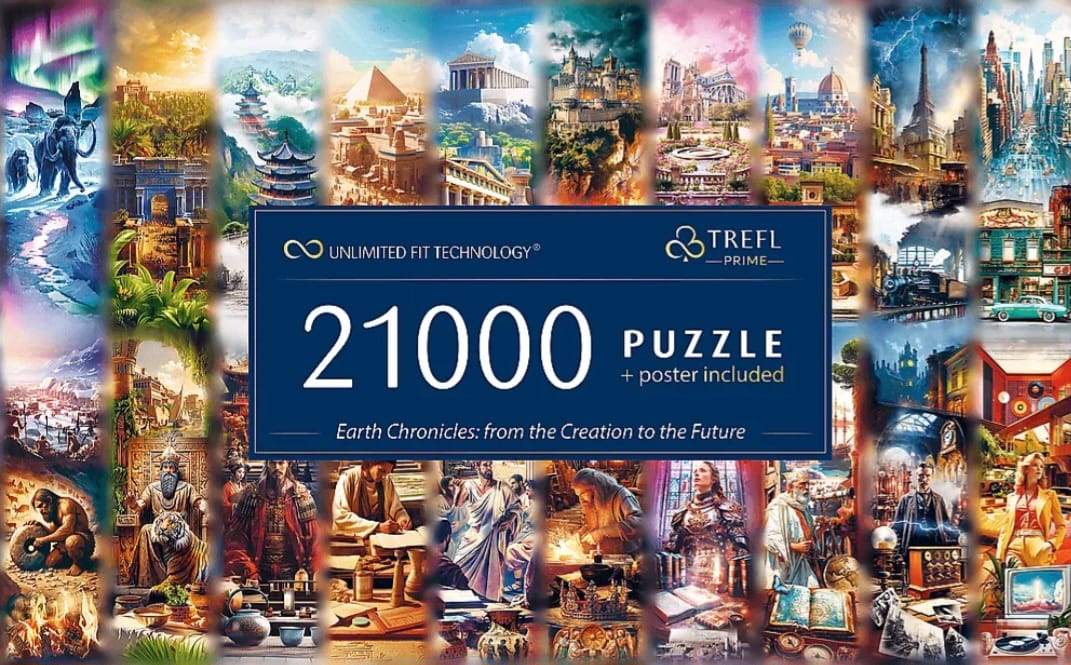 Puzzle Trefl Chroniken der Erde: Schöpfung - Zukunft 21000 Teile, B-WARE
