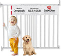 BabyDan Copenhagen, 62,5-106,8 cm, Verlängerbares Treppenschutzgitter/Babygitter/Sicherheitsgitter, Metall, Weiß, B-WARE