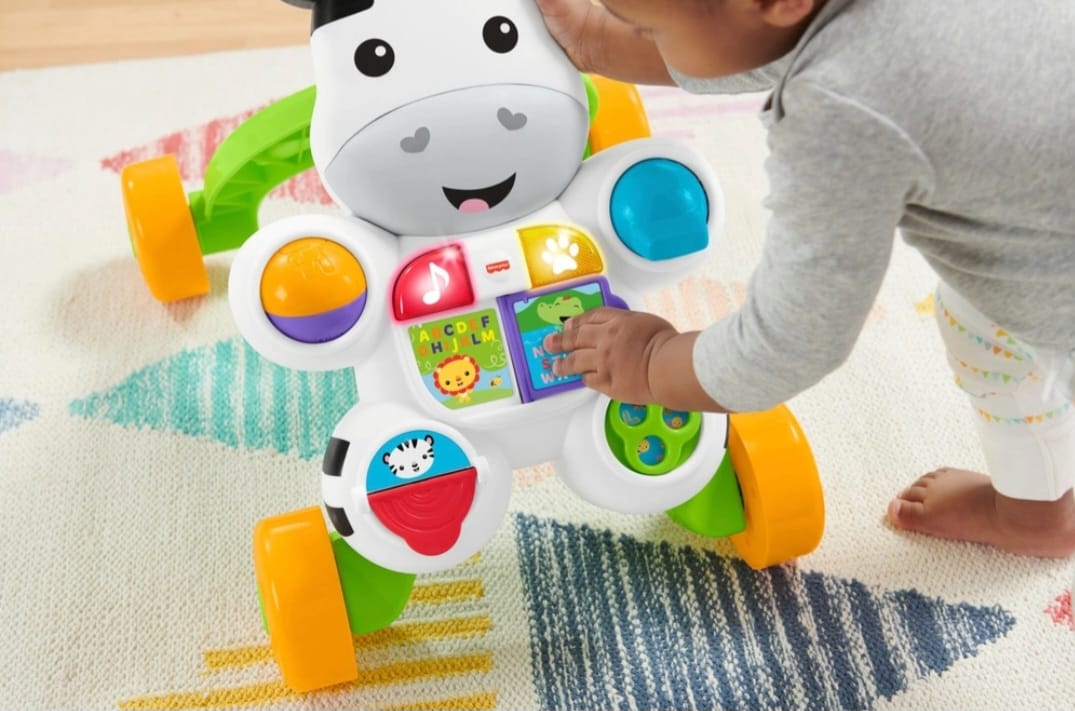 Fisher-Price Lern mit mir Zebra-Lauflernwagen als interaktive Lauflernhilfe,B-WARE