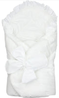 TupTam Unisex Baby-Wickeldecke mit Schleife, Weiß,B-WARE