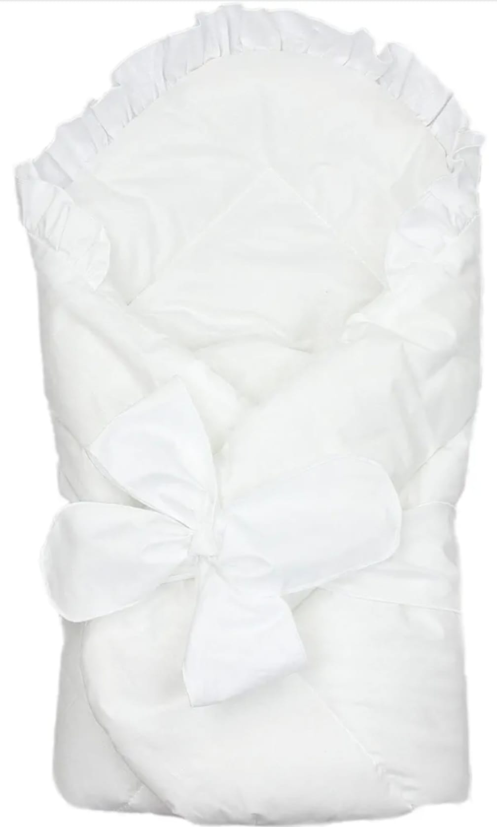 TupTam Unisex Baby-Wickeldecke mit Schleife, Weiß,B-WARE