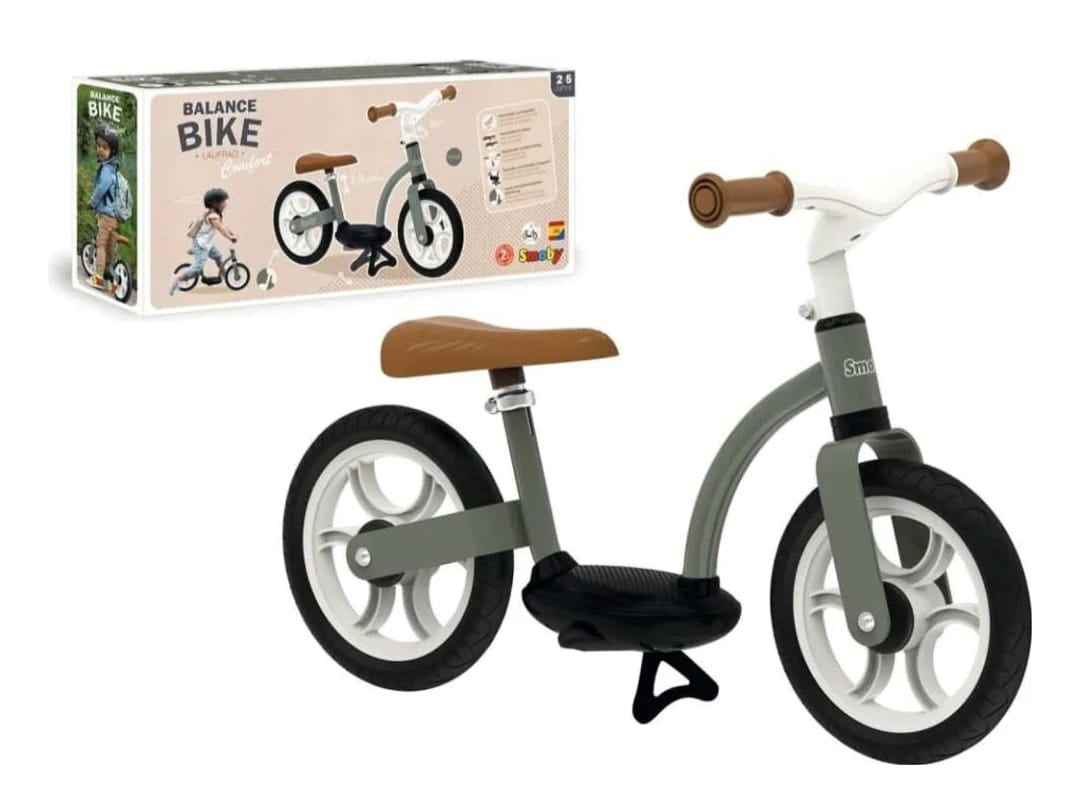 Smoby - Laufrad Komfort - höhenverstellbares Kinderlaufrad mit Trittbrett und Ständer, B-WARE