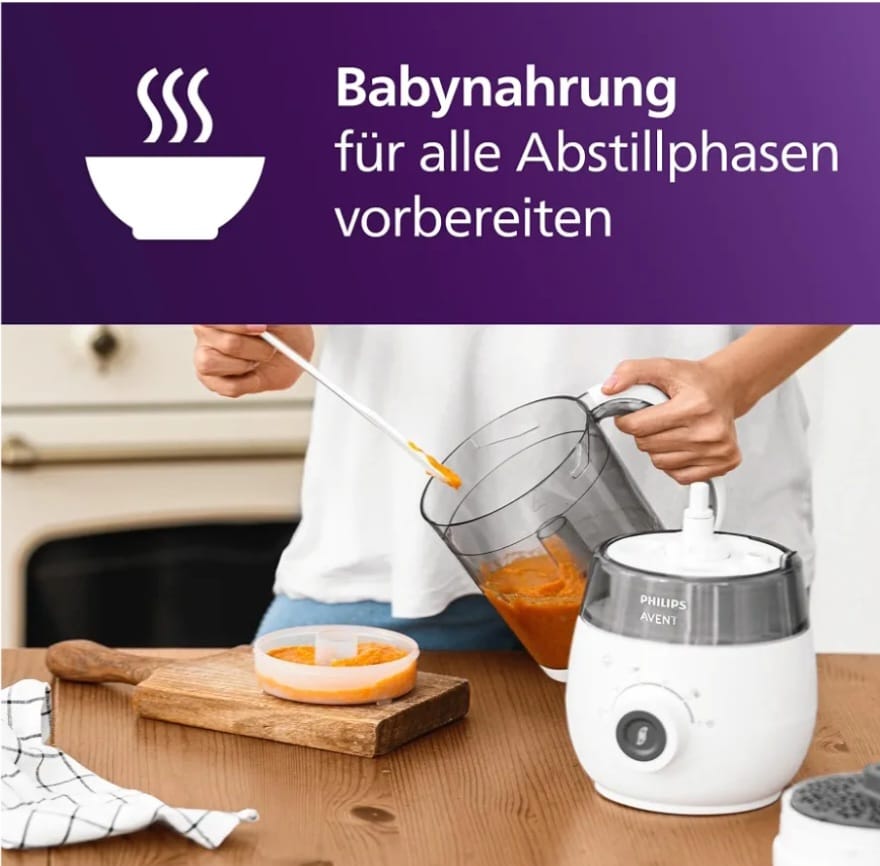 Philips AVENT 4-in-1 Dampfgarer mit Mixer Premium, B-WARE