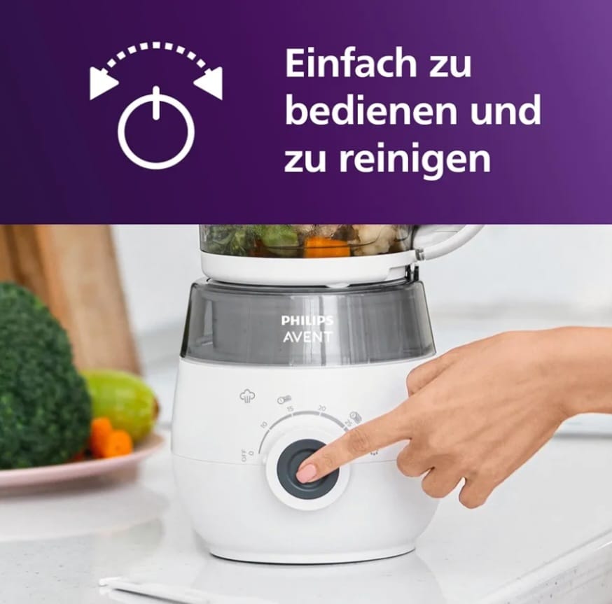 Philips AVENT 4-in-1 Dampfgarer mit Mixer Premium, B-WARE