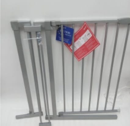 hauck Stop N Safe 2, Silber – Schutzgitter Treppe und Tür 84–89 cm,Türschutzgitter, B-WARE