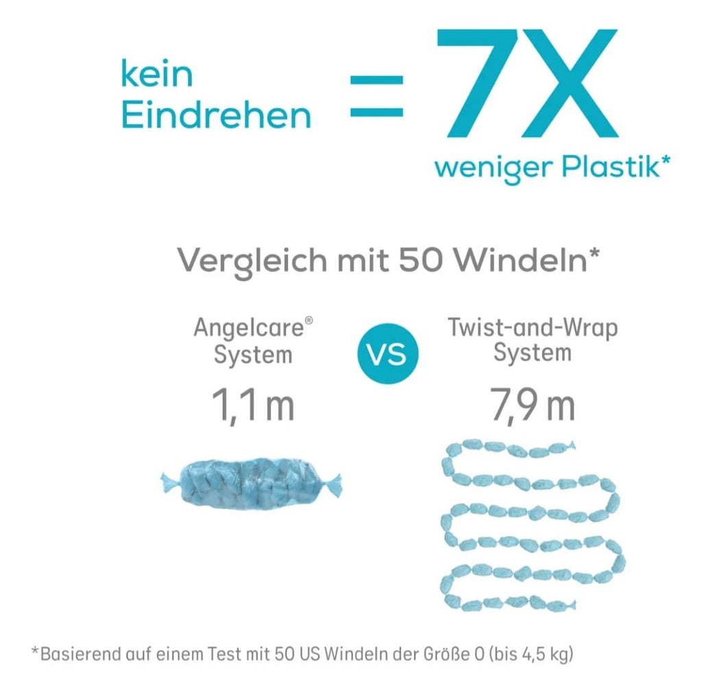 Angelcare Dress Up Nachfüllkassetten, 12er-Packung, passend für Angelcare Dress Up Windeleimer, B-WARE