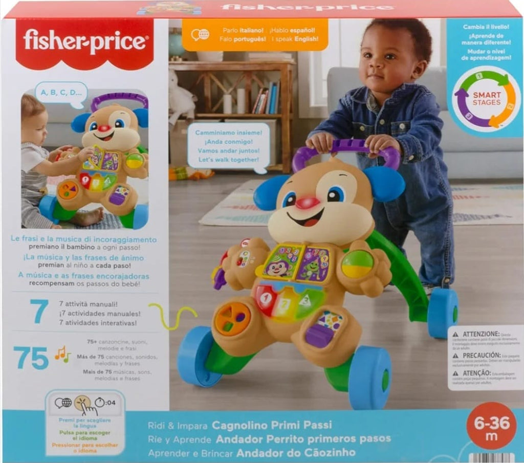 Fisher-Price Lachen & Lernen Welpen-Lauflernhilfe mit Licht und Geräuschen, B-WARE