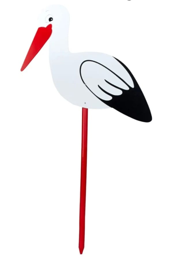 Klapperstorch mit Stab, LEICHTE KRATZER VORHANDEN