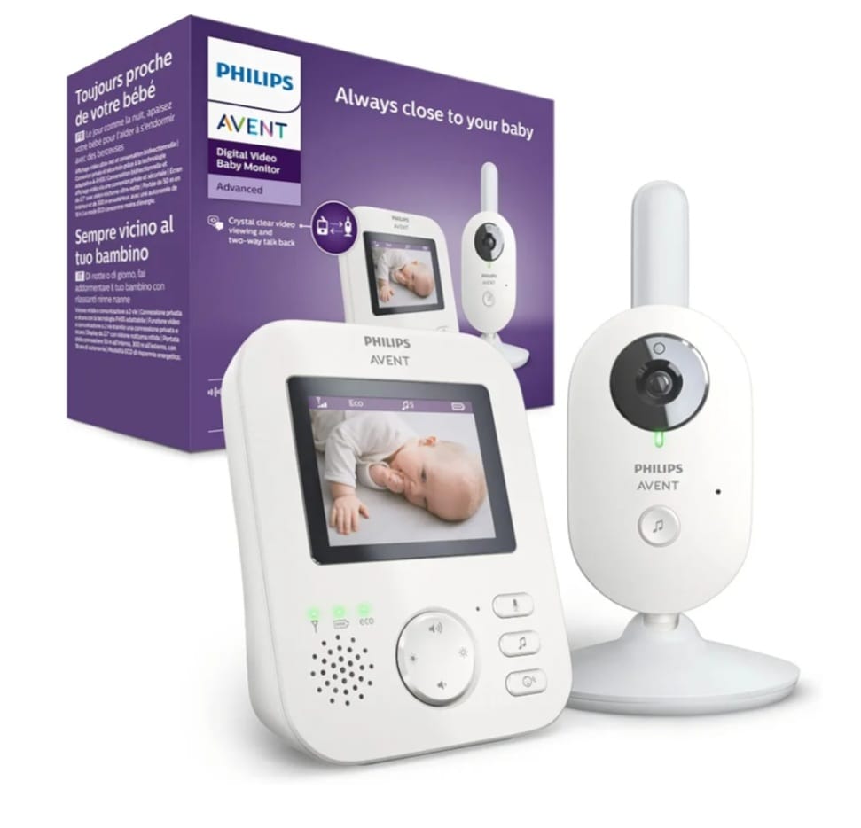 Philips AVENT Babyphone mit Kamera, Tag- und Nachtsicht, gebraucht, leichte Kratzer
