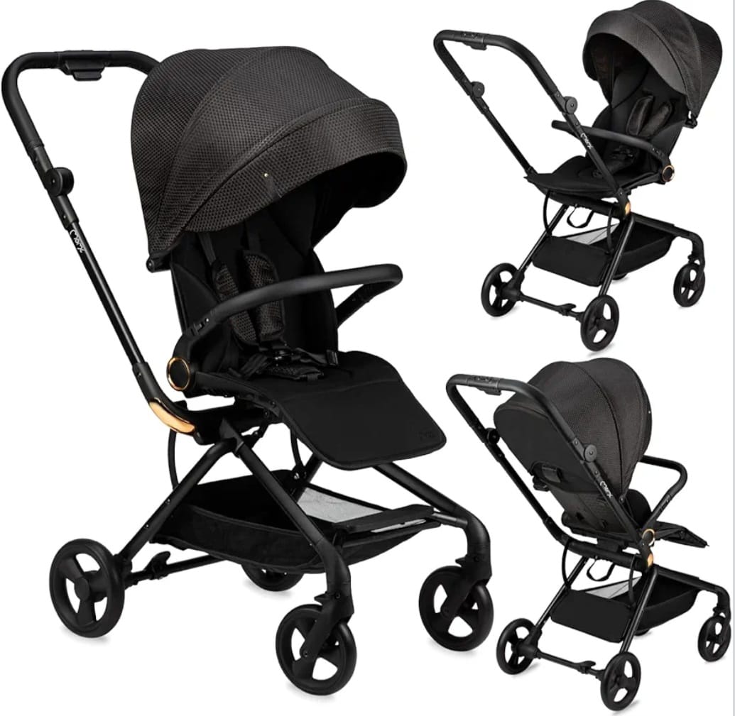 MoMi Kinderwagen ADELLE ab 6. Monat (bis 22 kg), klappbarer Buggy mit 360°-Sitz, B-WARE