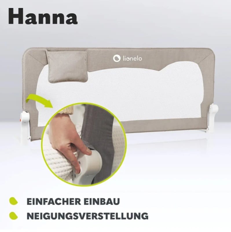 Lionelo Hanna Bettgitter Rausfallschutz 150 cm x 66, B-WARE