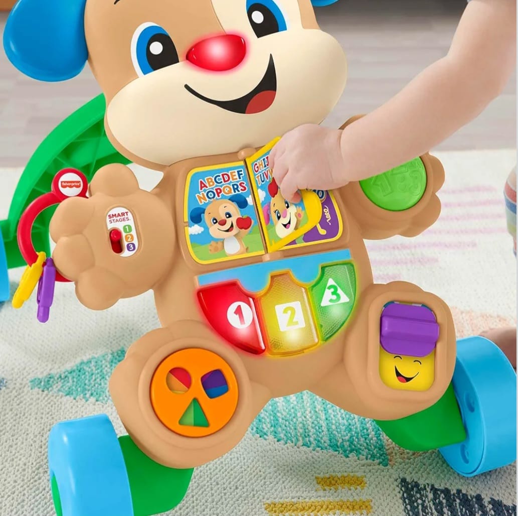 Fisher-Price Lachen & Lernen Welpen-Lauflernhilfe mit Licht und Geräuschen, B-WARE