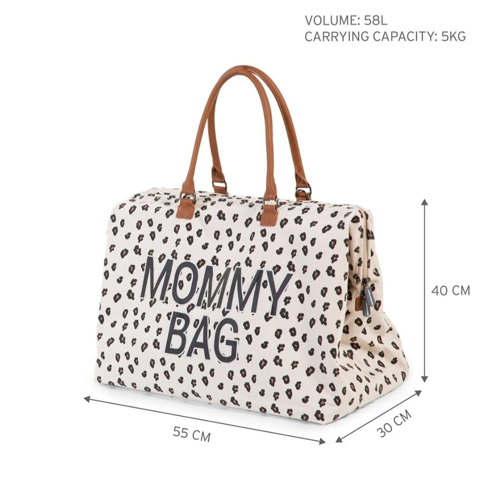Childhome Mommy Bag mit Leopardenmuster – große Wickeltasche