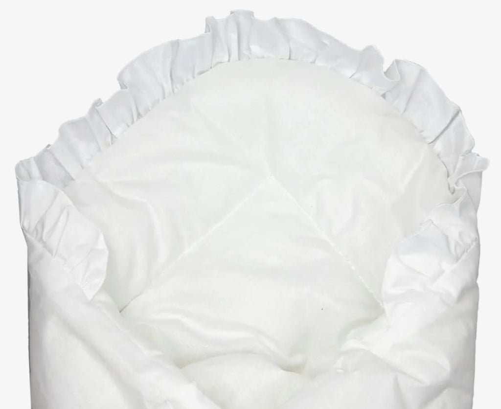 TupTam Unisex Baby-Wickeldecke mit Schleife, Weiß,B-WARE