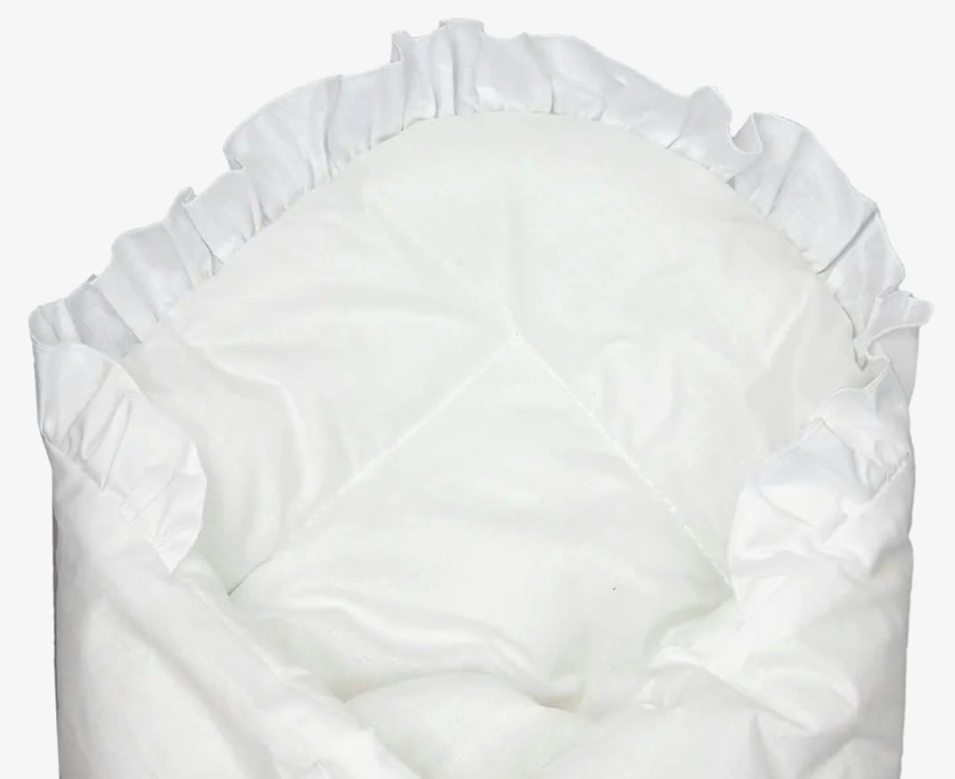 TupTam Unisex Baby-Wickeldecke mit Schleife, Weiß,B-WARE