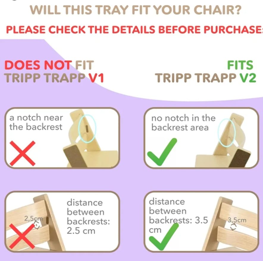 Hochstuhltablett kompatibel mit dem Stokke Tripp Trapp Stuhl, B-WARE, Neuwertig