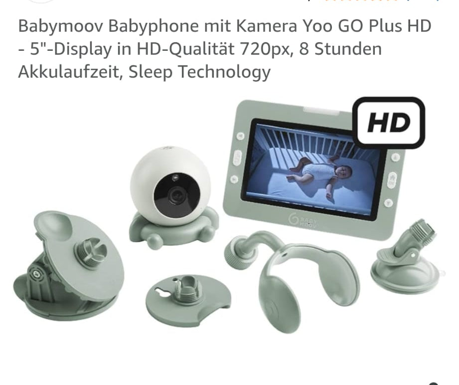 Babymoov Babyphone mit Kamera Yoo GO Plus HD - 5", ,gebraucht