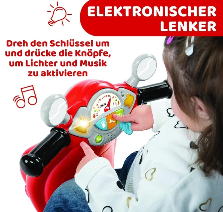 Chicco Motorrad Rutscher für Kinder,Vespa Primavera,B-WARE, Karton beschädigt