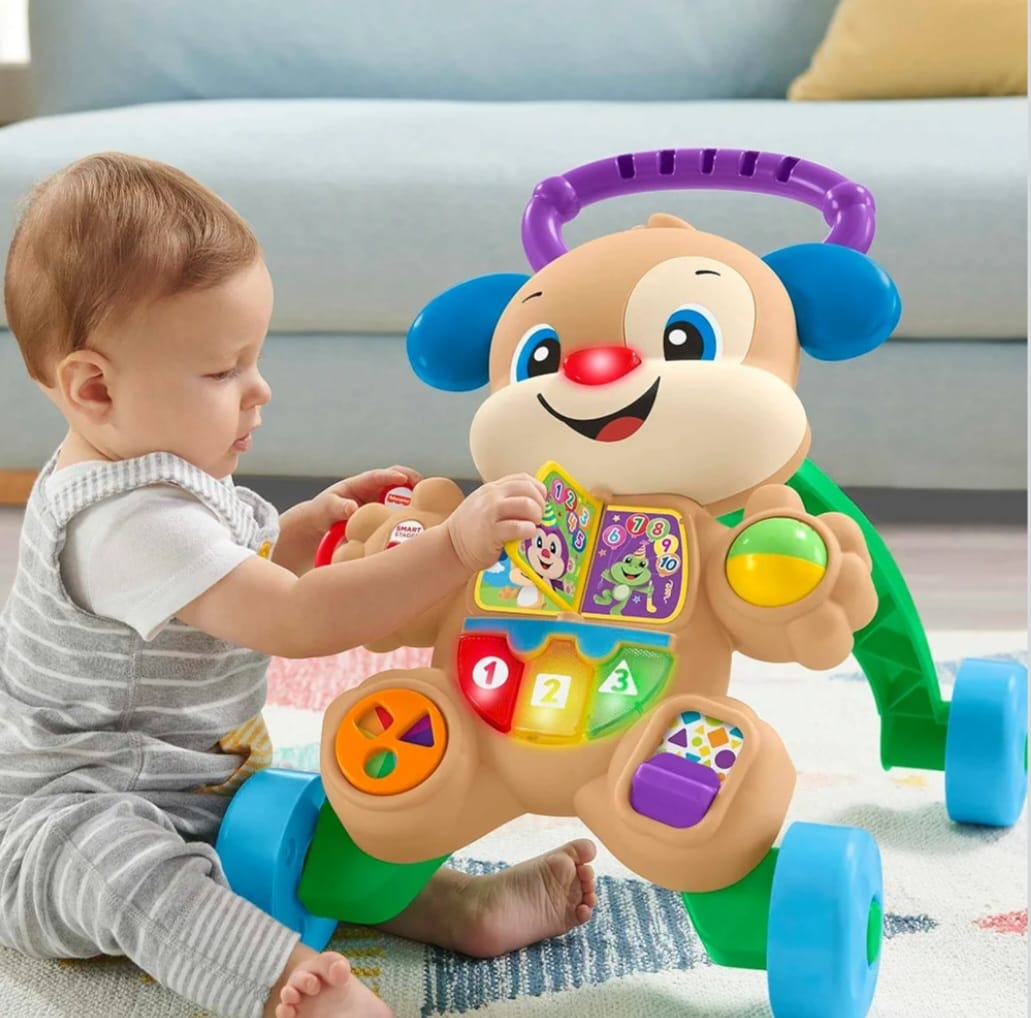 Fisher-Price Lachen & Lernen Welpen-Lauflernhilfe mit Licht und Geräuschen, B-WARE