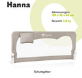 Lionelo Hanna Bettgitter Rausfallschutz 150 cm x 66, B-WARE