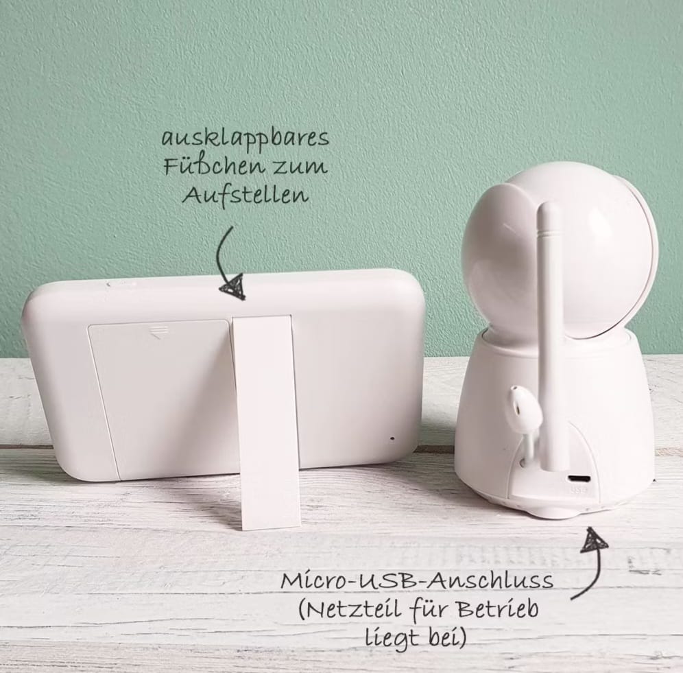 Beaba Video-Babyphone mit Kamera,Zen Plus 4,3 Zoll, gebraucht